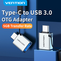 Vention USB C Adapter typu C męski na USB 3.0 żeński konwerter OTG dla Macbook pro Air Huawei Mate 30 Samsung S10 S9 USB 3.0 OTG 1